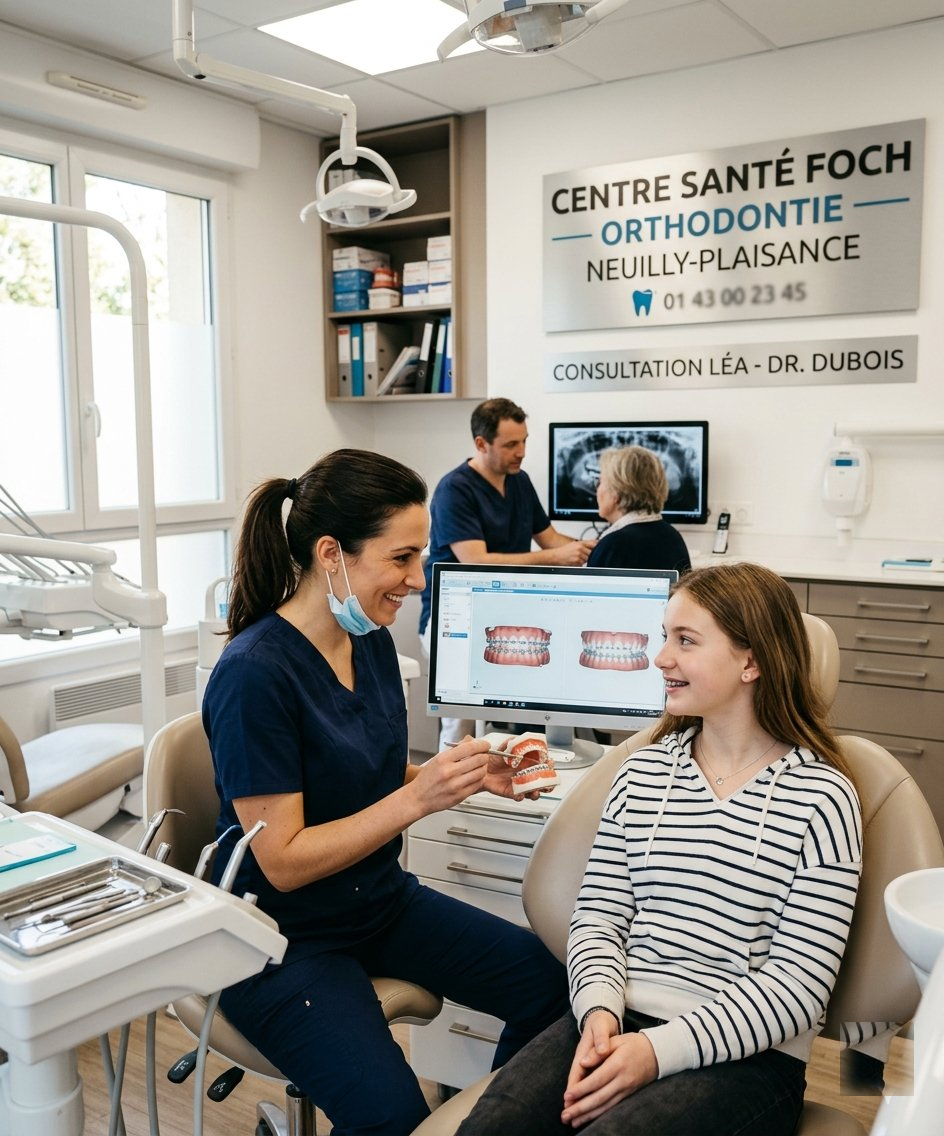 Bagues métalliques d'orthodontie pour enfant et adolescent
